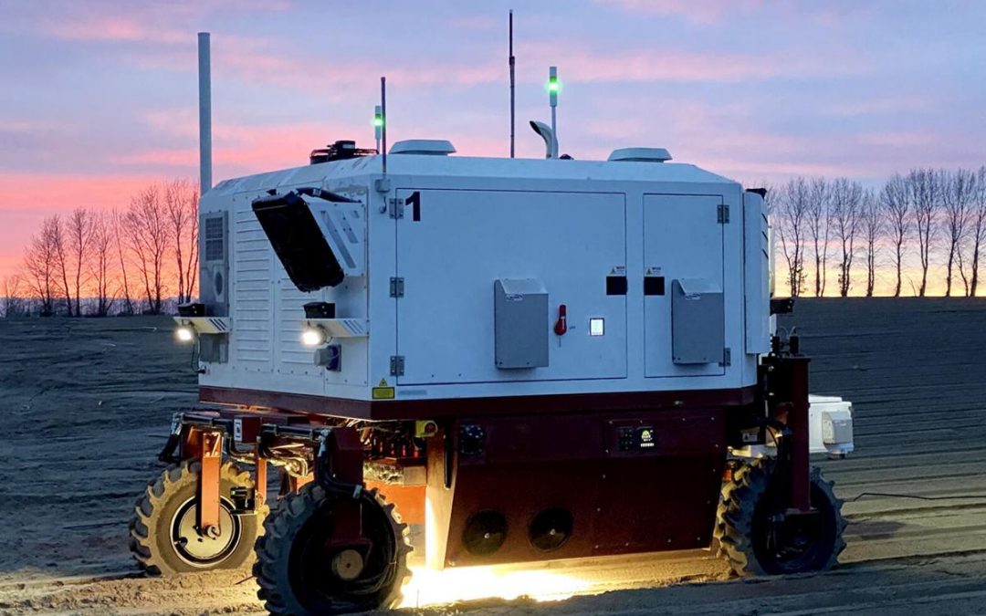 Robô agrícola mata ervas daninhas com laser